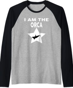 I Am The ORCA T-Shirt Funny ORCA Shirt Raglan Baseball Tee